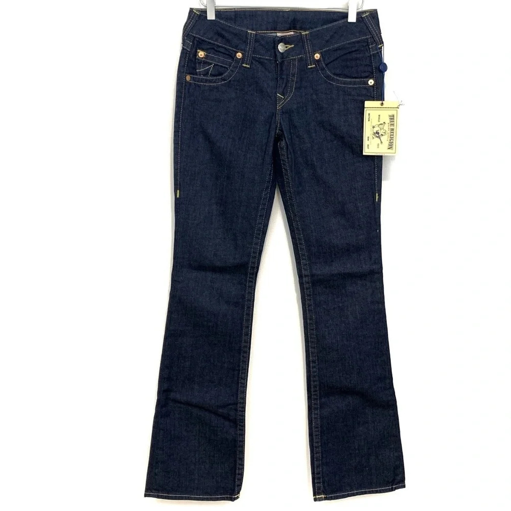 True Religion Becky Boot Cut Dark Wash Denim NWT
